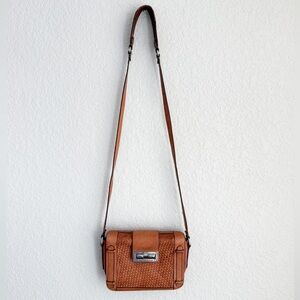 Rebecca Minkoff Brown woven leather crossbody bag